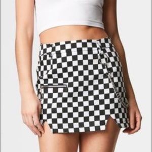 LF stores Carmar checkered skirt